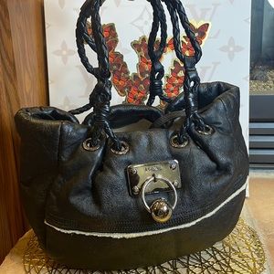 Loewe Leather and Fleece Bag